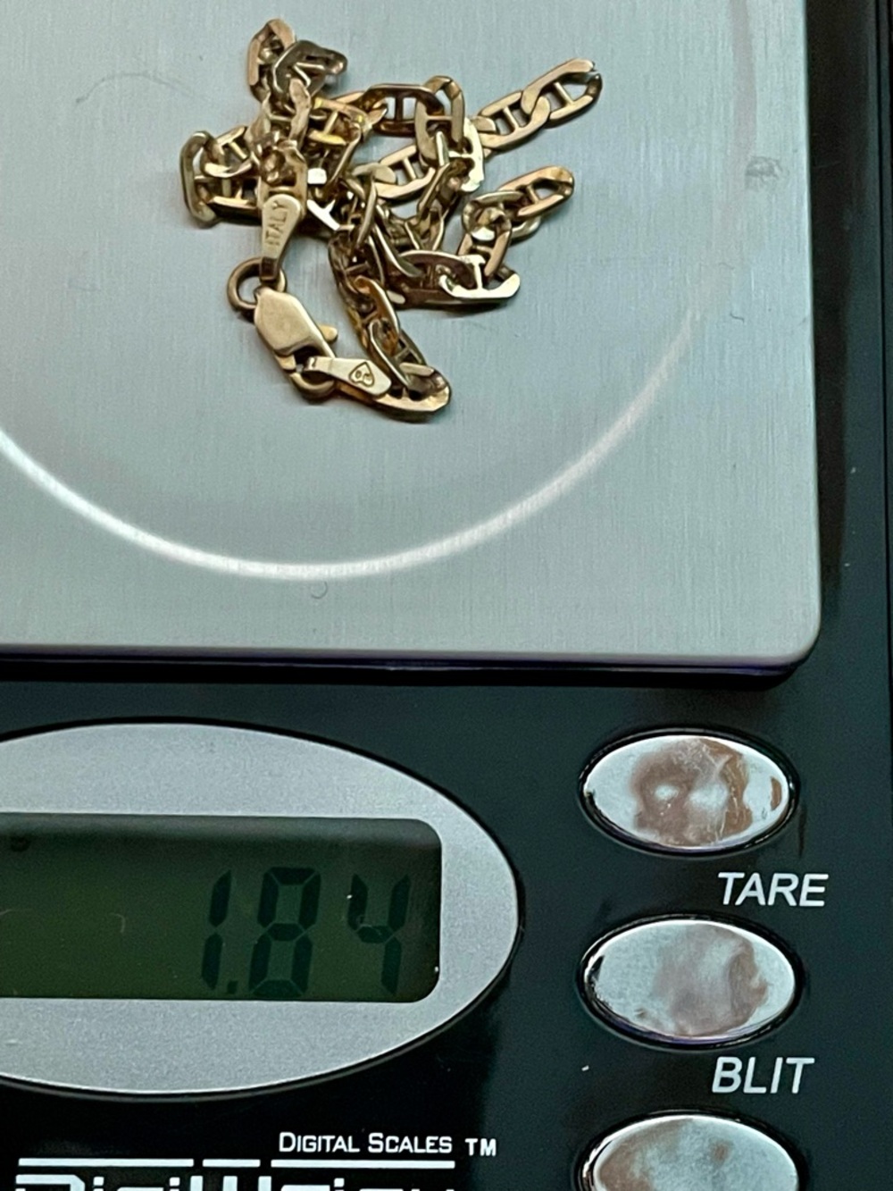 Solid Stamped 14KT 6.75”” yellow Gold Bracelet (broken) repairable? 1.84 grams - Picture 3 of 11